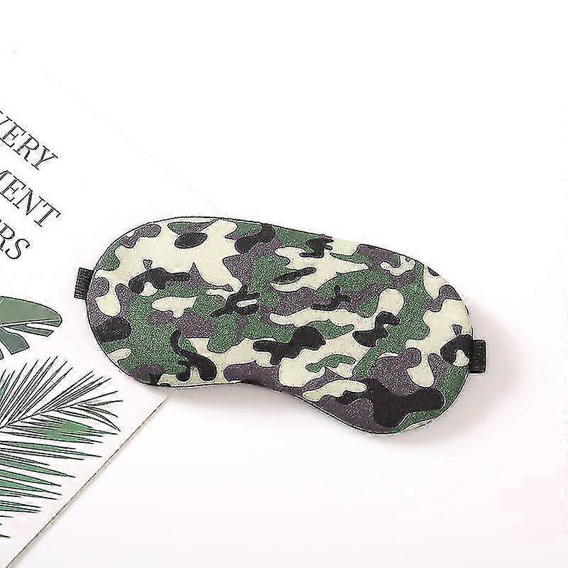 Camo Sleep Mask, Soft & Comfortable Eye Mask With Adjustable Head Strap Light Blockin