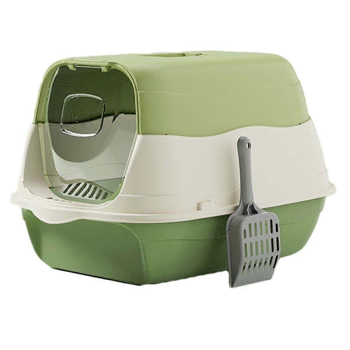 Fully Enclosed Cat Litter Box Splash-Proof Cat Potty Breathable Removable Kitten Toilet Cat Accesso