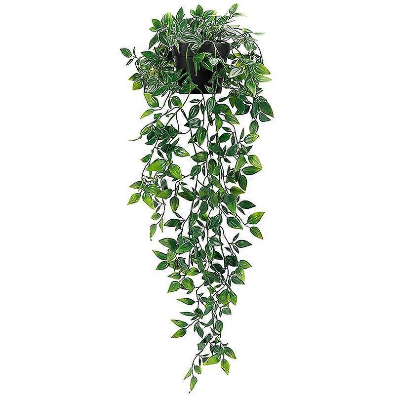 Planta artificial en maceta, interior/exterior, colgante, 9cm