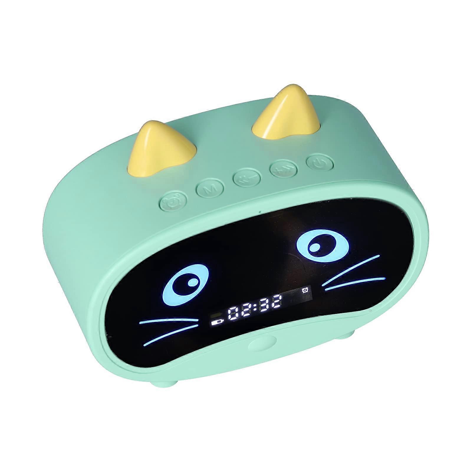Multifunctional Wireless Alarm Clock Bluetooth Speaker(green)