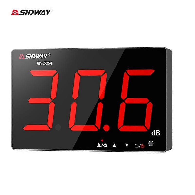 Digital Sound Level Meter SW-525A Wall Mounted Decibel Meter 9.6 Inches 30-130dB Large Screen Hanging Type Noise dB Meter