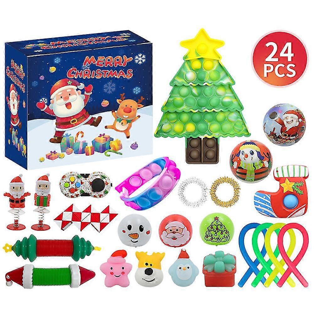 2023 Christmas Advent Calendar Xmas Countdown Calendar Blind Box With 24 Days Of Surprise Fidget Sensory Toys Party Favors Gift