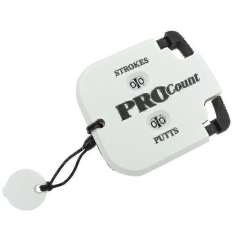 Mini Handheld Golf Shot Count Stroke Putt Score Counter Two Digits Scoring Keeper With Key Chain Golf Training Aids Tool White Black