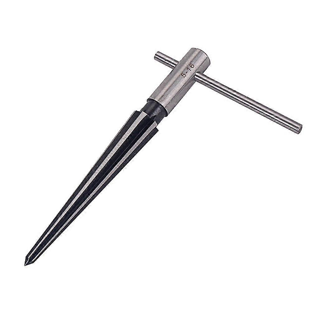 T Handle Taper Reamer Bridge Pin Hole 5-16mm Hand Held Tapered Reamer Chamfer Reaming Guitar Woodworker Luthier Tool