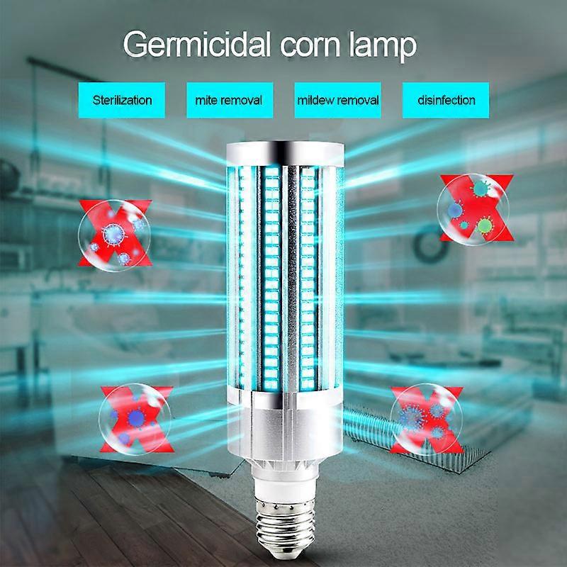 40W UVC LED Germicidal Light B22 UV light with remote control and 2pcs 3535 (UVC) germicidal lamps 220V 110V