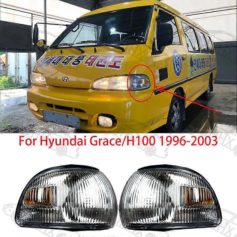 Compatible Grace/H100 1996 1997 -2003 Van Front Corner Light Assembly Turn Signal Turn Light With Bulb