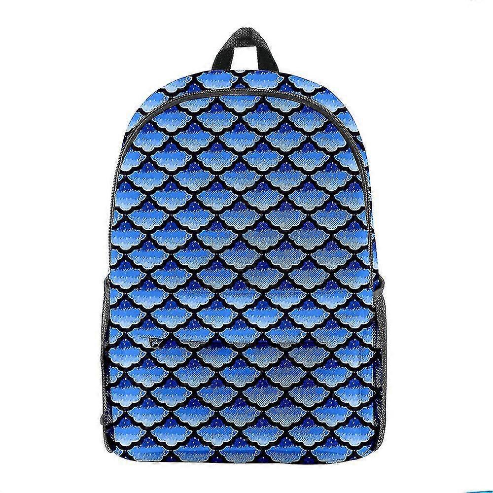 Backpack Scale Pattern Student Casual School Bag 3d Printing Backpack