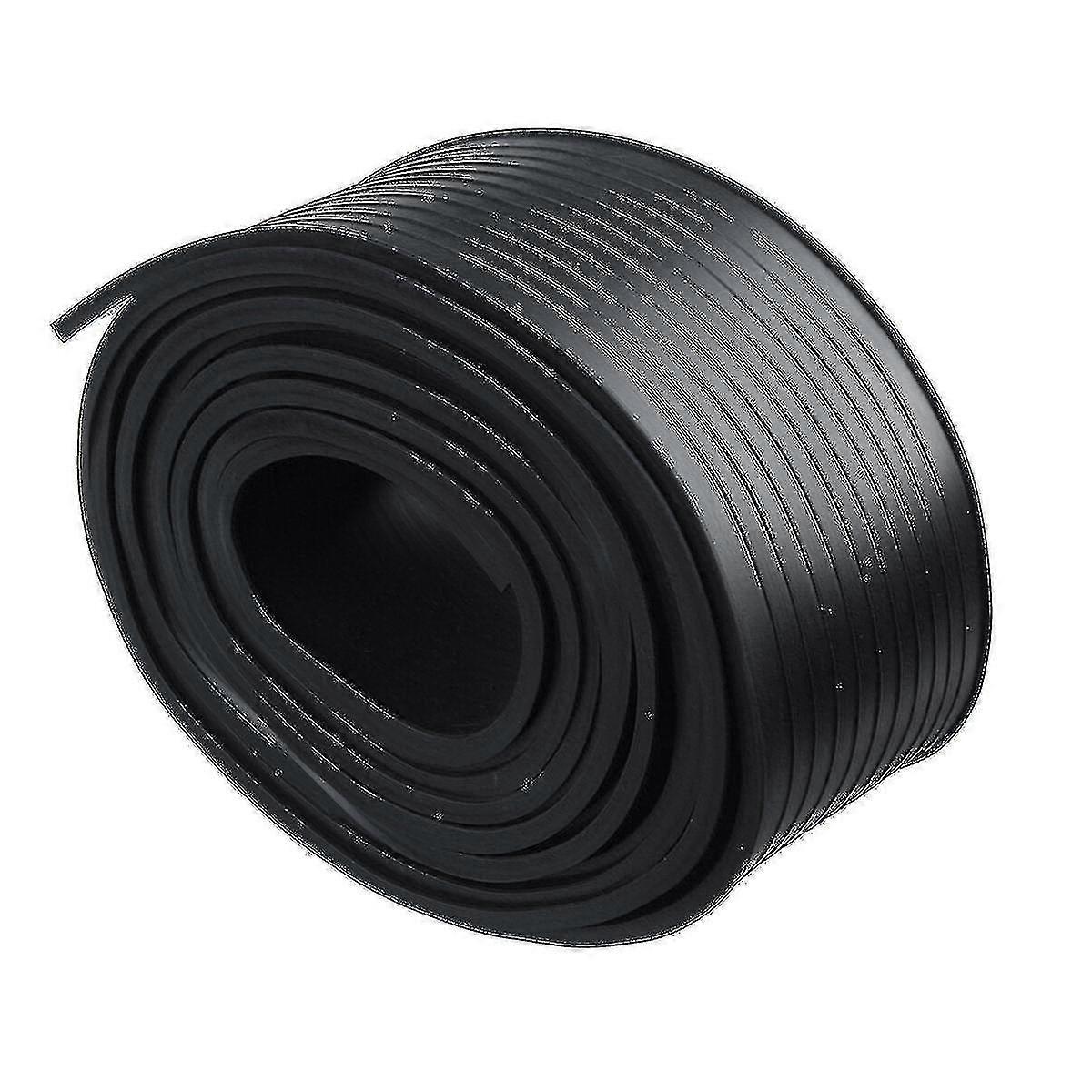 5m Rubber Strip Garage Door Bottom Weather Seal Trim T-end Anti-collision Damping For 16' Wide Doors