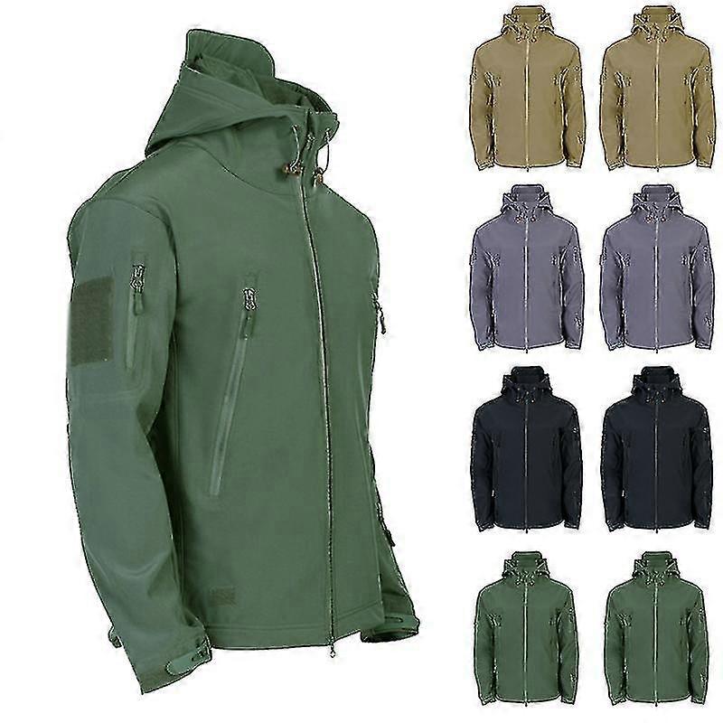 Su Geçirmez Kış Erkekler Açık Ceket Taktik Ceket Yumuşak Kabuk Askeri Ceketler