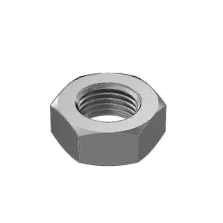 M12 Hex Nuts (4 Pack) Hex Nuts For Bolt - Metallic With Coarse Thread 1.9*0.8cm (silver)