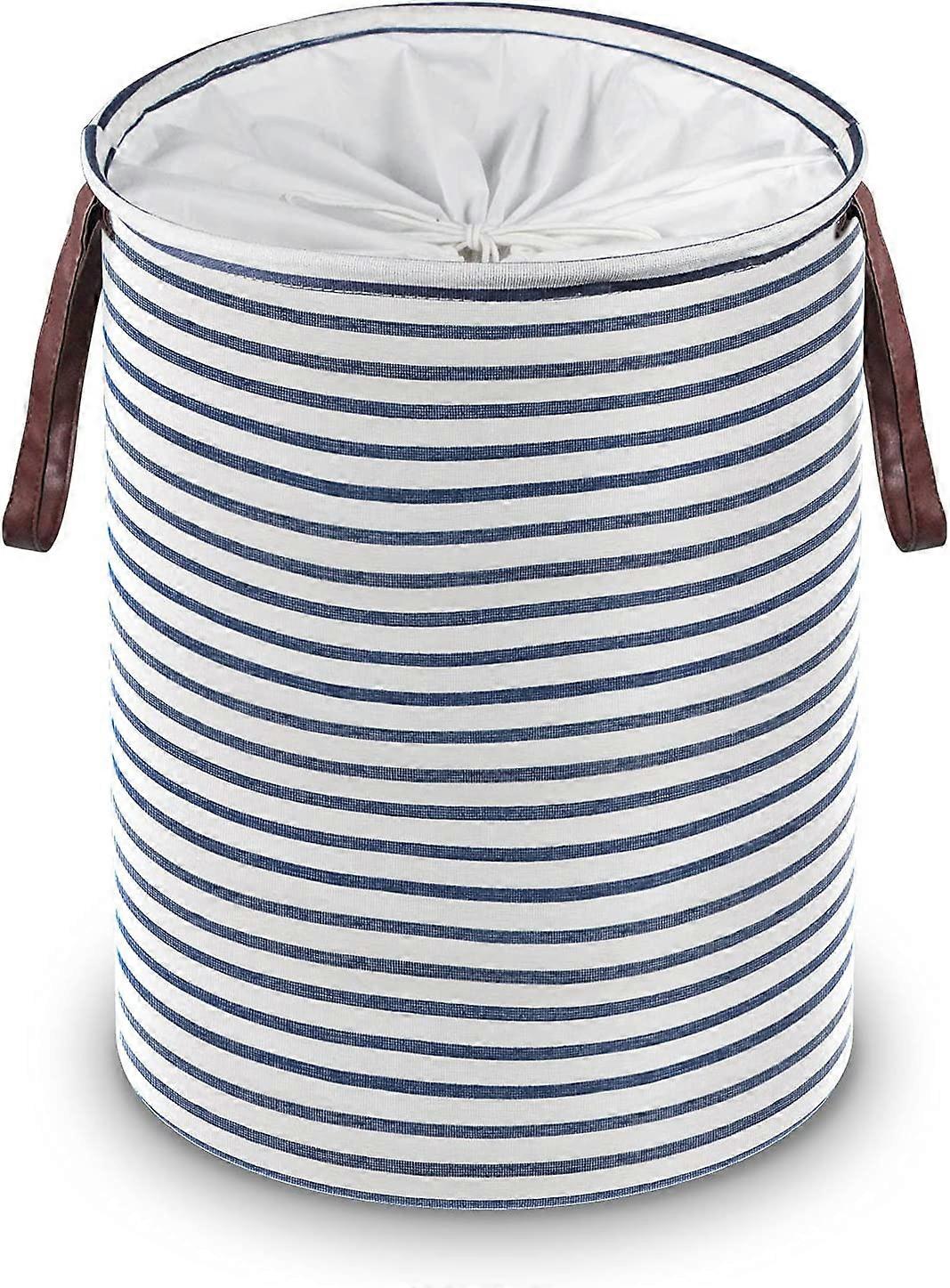 Baicccf Wäschekorb Zusammenklappbarer Wäschekorb mit Deckel [48cm], großer freistehender Wäschekorb mit verlängerten Griffen, wasserdichte Stofflei...