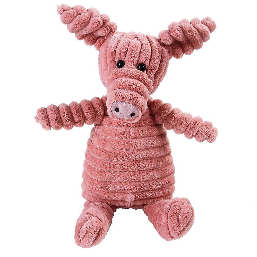 Pet Plush Toys Squeaky Interactive Chew Animal Style Sheep Duck Pig Bunny Monkey Fox Elephant Cow Mouse Shape For Dog Cat