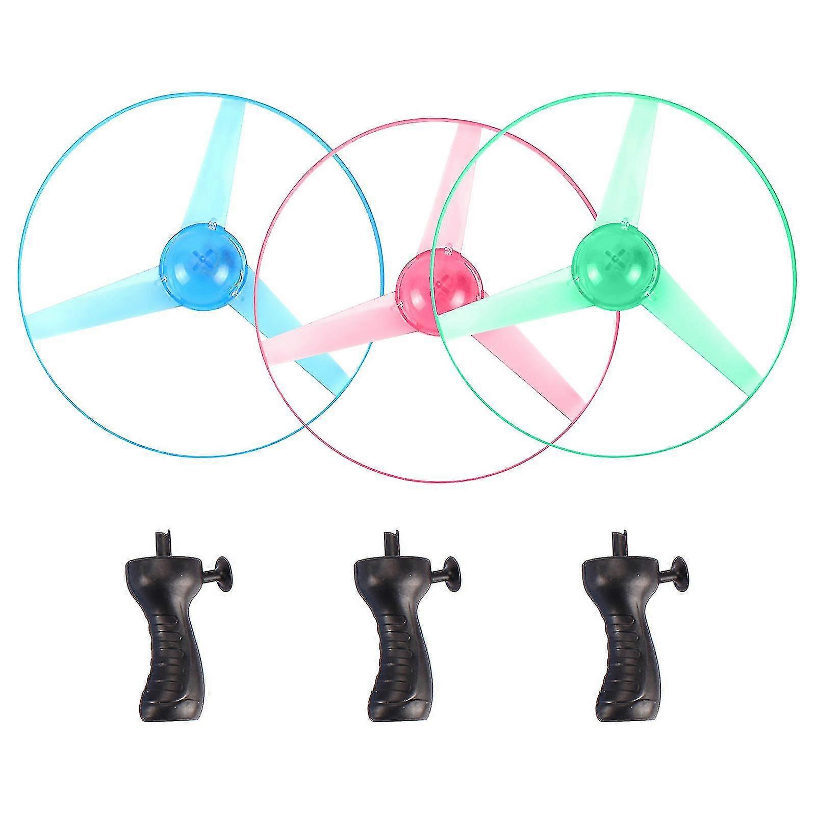 Drone Clearance Illuminated Flying Saucer Cable Ufo Flying Disk 3 Lights Children Luminous Toy