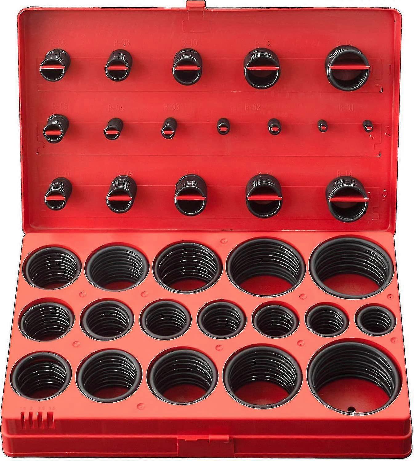 Rubber O-ring Set - 419 Pieces - 3-50mm O-ring Assortment - O-rings - O-ring Case