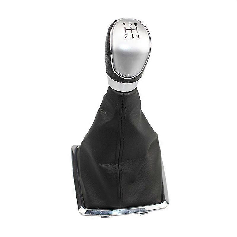 5 Speed Manual Car Gear Shift Knob with Boot Cover Shifter for Ford Focus MK2 2005 2006 2007 2008 Auto Interior Accessories