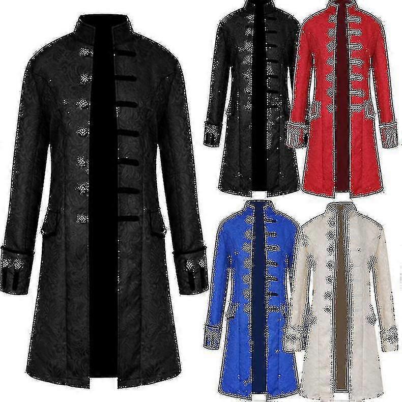 Men Jackets Steampunk Vintage Tailcoat Gothic Victorian Frock Carnival