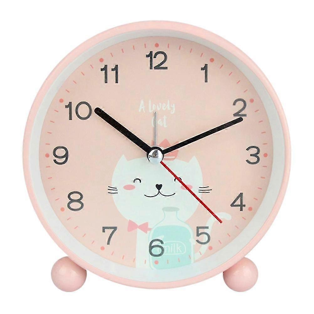 Children's Cute Animal Wake Up Alarm Clock - No Ticking, Light-Up Learning Work Alarm Clock - Sleep Trainer