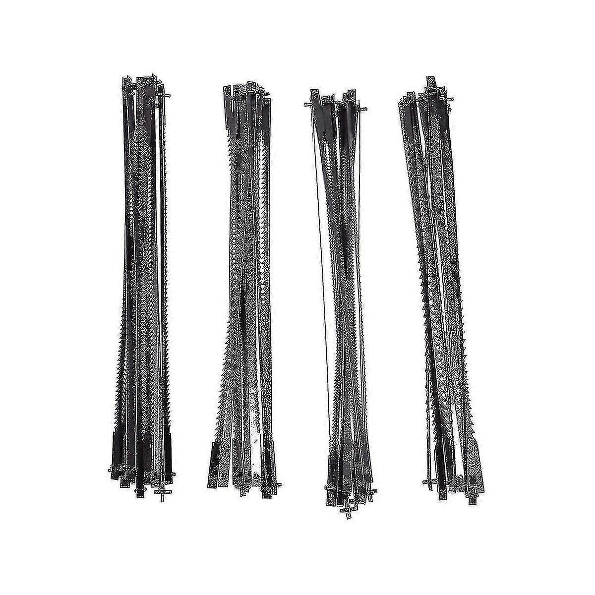 12pcs 5 Inch Pinned Scroll Saw Blades Tpi 10/15/18/24 Tools Accessories For Woodworking For Diyers