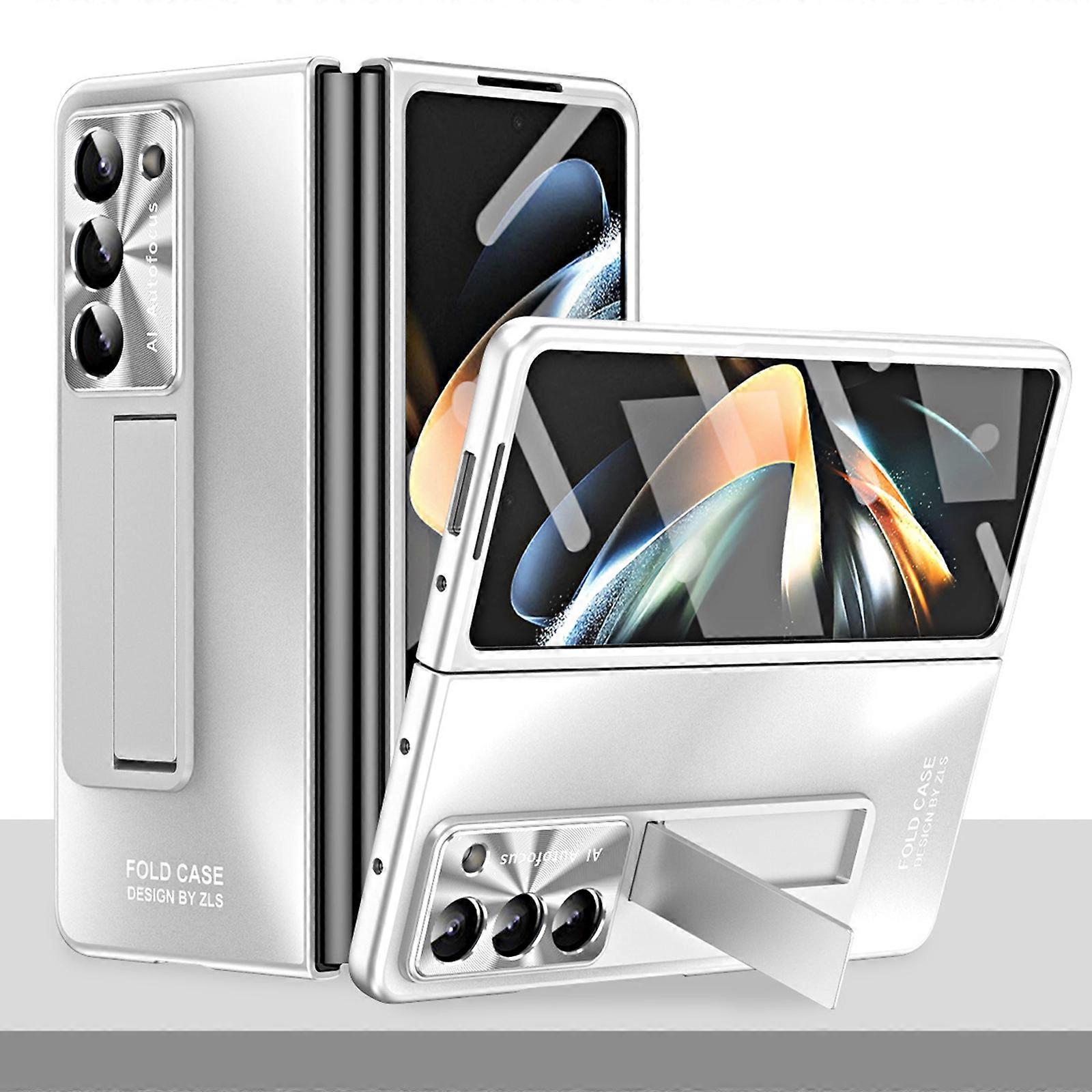 Z Fold 6 Case Built-in Front Screen Protector + Kickstand Luxury Drop Resistance Protection Case for Galaxy Z fold 6 2024