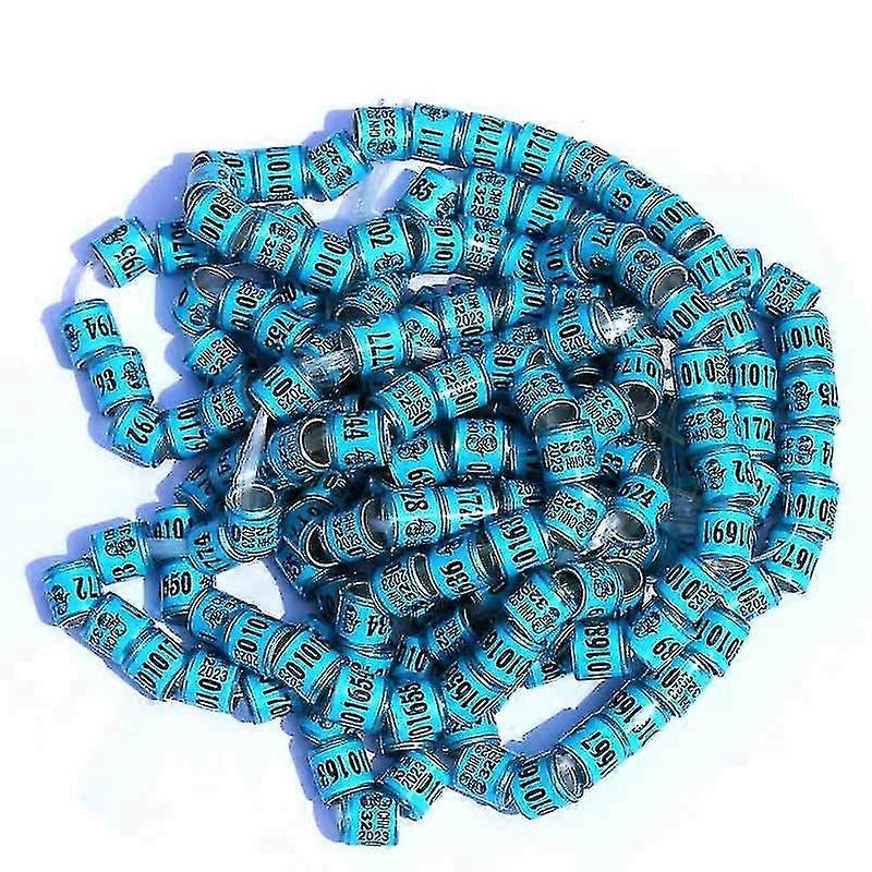 100 μετρώντας 8mm αγωνιστικά περιστέρια δαχτυλίδια κορδέλες δαχτυλιδιών ποδιών πουλερικών για τα ορτύκια περιστεριών-