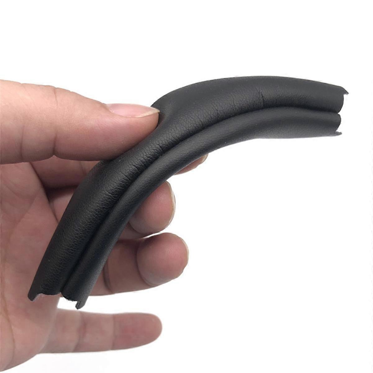 وسادات أذن جلدية بديلة وغطاء عقال ل WH-XB910N - وسائد سماعة رأس مريحة أسود