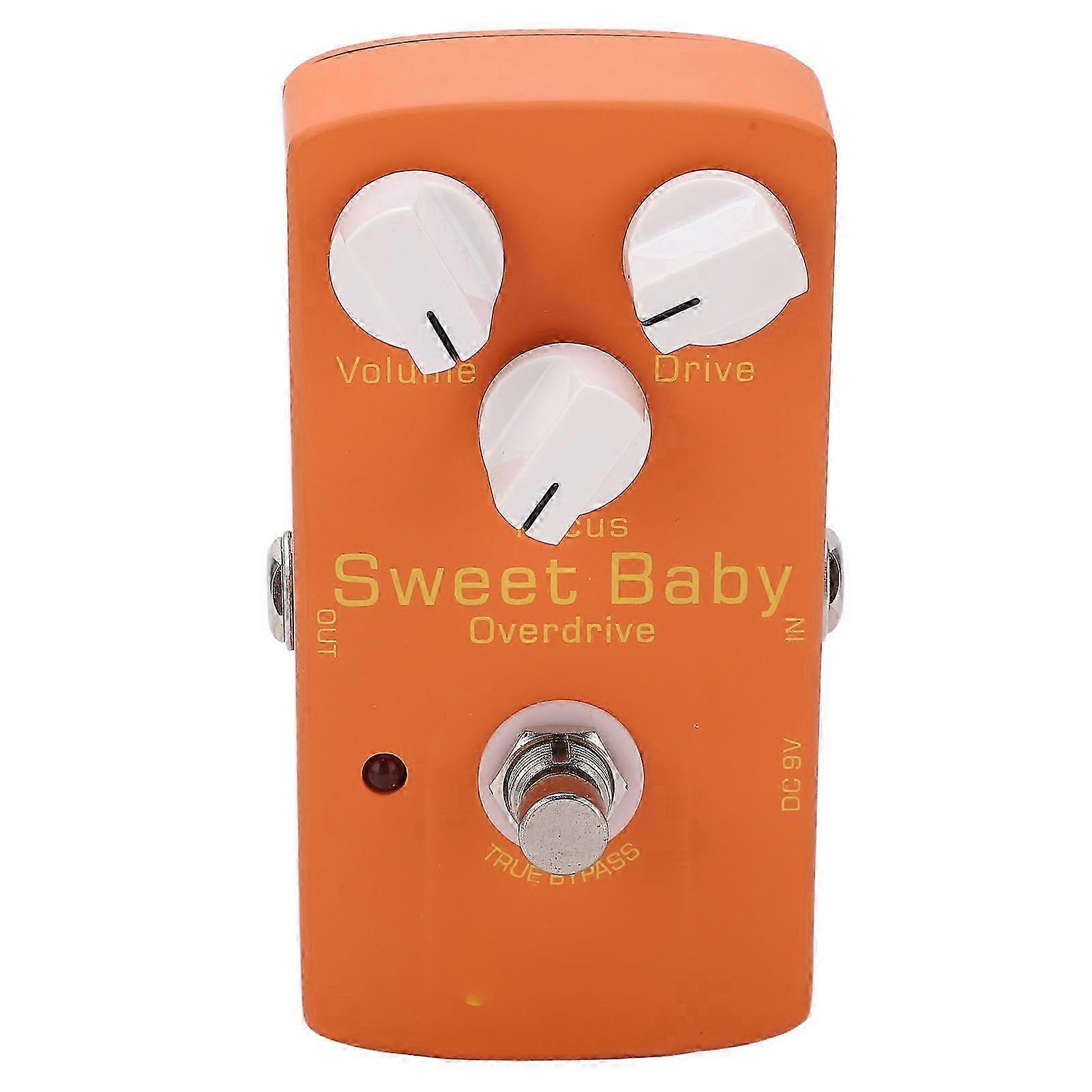 Overdrive Effect Low Gain Volume Drive Focus Knobs Electric Guitar Monoblock Effector Pedal 5mA
