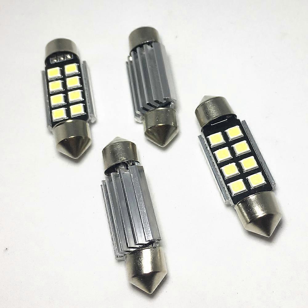 4pcs dome car lights 31mm 36mm 39mm 41mm Festoon 8 smd LED ERROR FREE 5630 5730 CANbus C5W led interior reading white ice blue Bulbs car light
