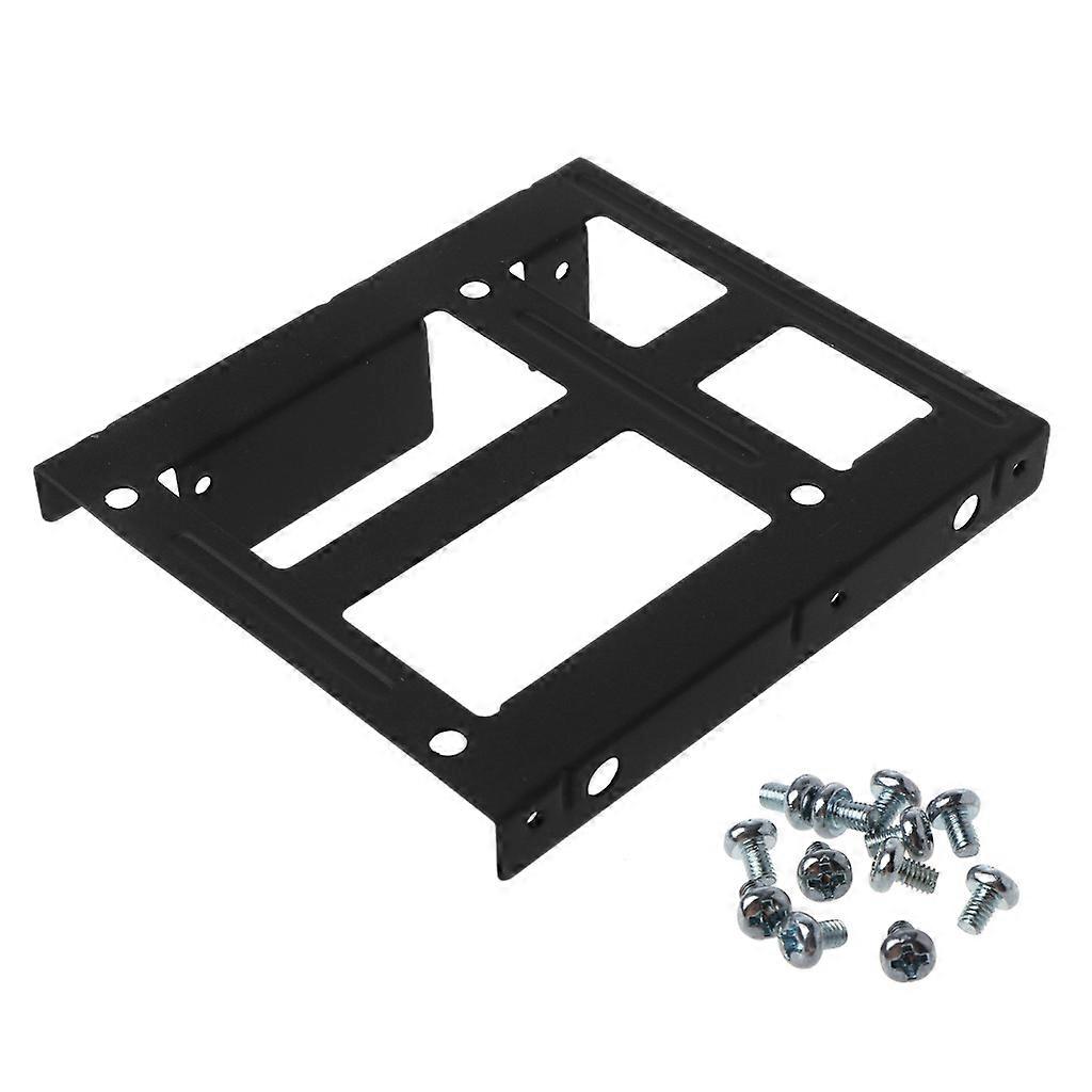 PC Computer Metal Dual Hard Drive Bay Mounting Bracket Mount Holder with Screw