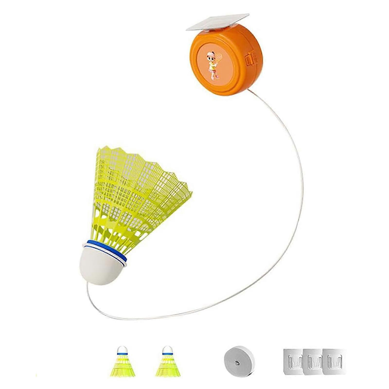 Badminton Training Tool,Badminton Single-Player Adjustable Trainer Device, Rebound Training Elastic