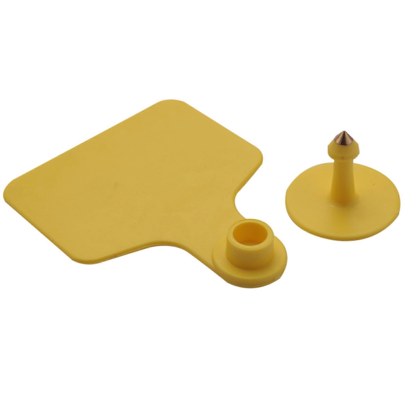 100Pcs牛TPU耳タグサインなし言葉耳タグタイピング銅ヘッドイヤリング家畜識別カード