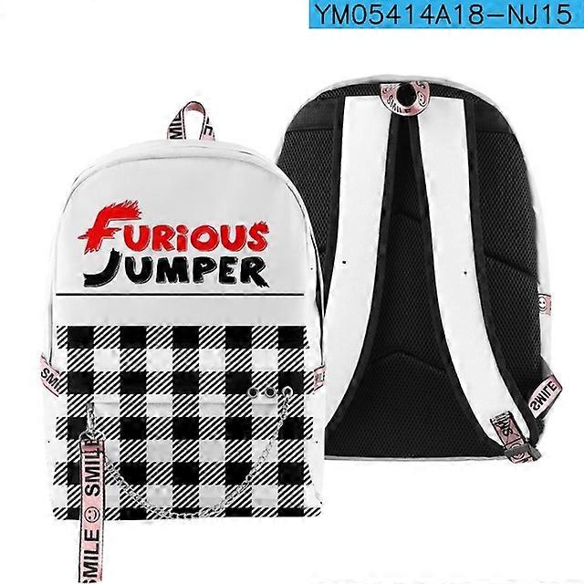 Furious Jumper Ryggsäck Kvinnor Män Casual Oxford Vattentät Laptop Ryggsäck Studenter Pojkar Flickor Skolväska Notebook Bag