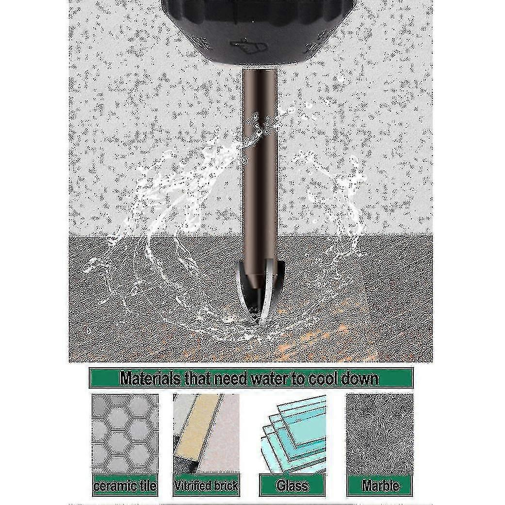 7pcs Cemented Carbide Drill Bit Tools Multifunction Bits For Ceramic Tile Concrete Brick Wall Glass