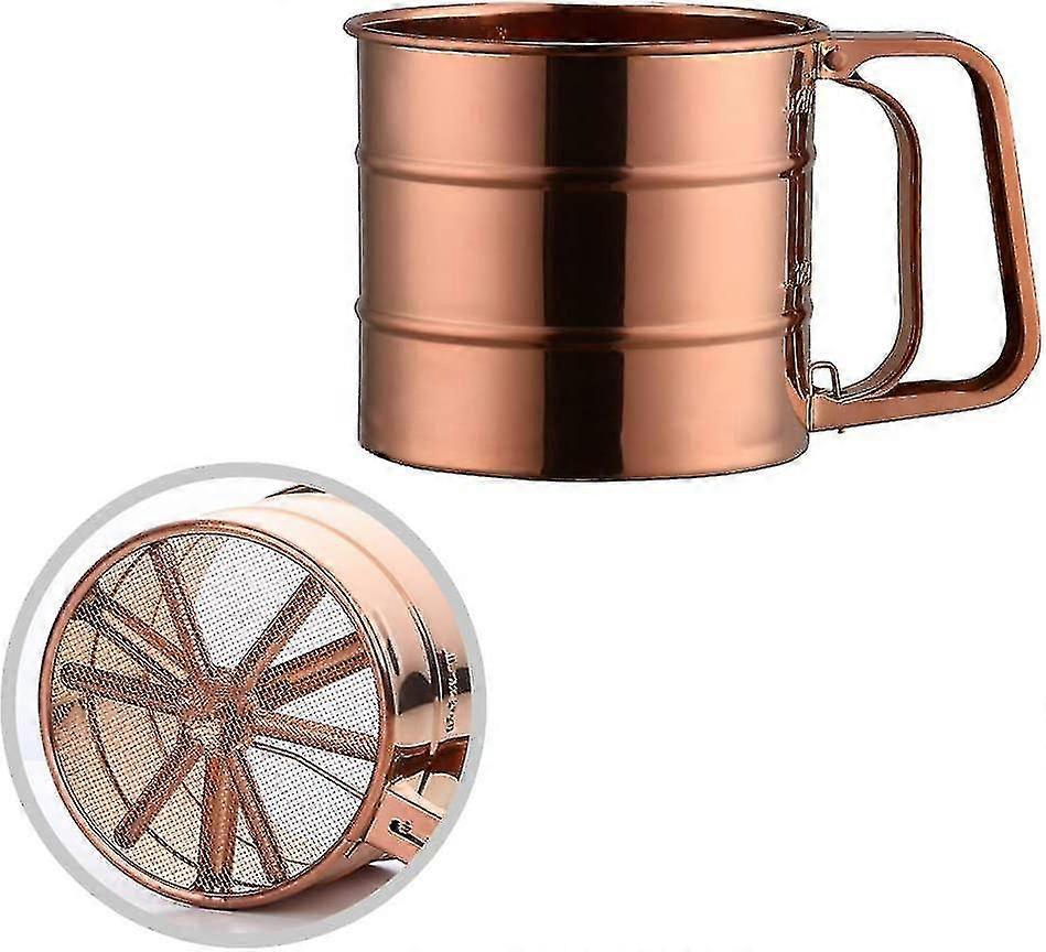 Rustfritt stål Siktkopp pulvermel Bakeverktøy Mel