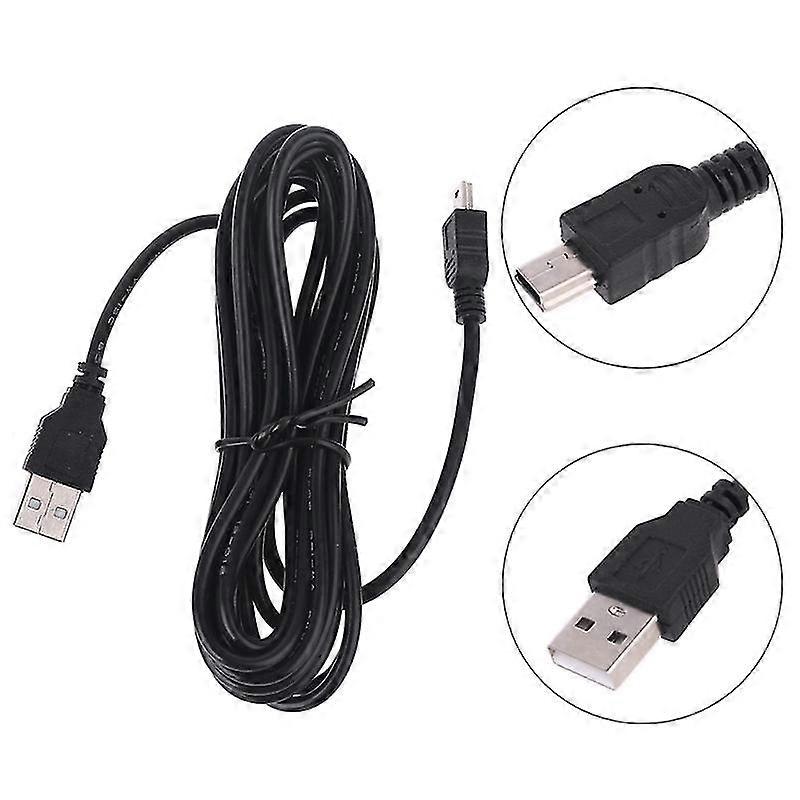 3,5 m bil auto kamera dvr strømkabel lader strømforsyning plugg adapter forlengelseskabel 90 graders rettvinklet lading buet ledning for dash cam video R