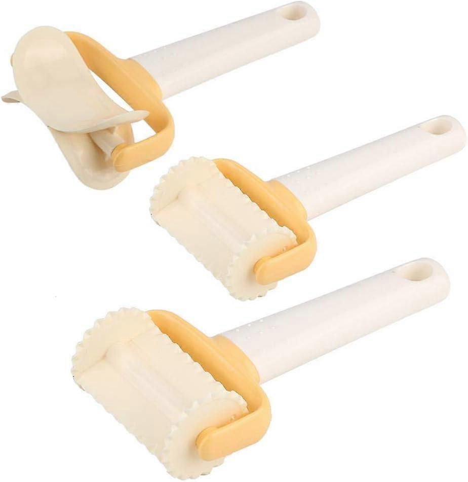 Cookie Roller Cutter Biscuit Maker Mold Dough Roller Cutter for Dumpling Gake DIY Decorating Tools, 3pcs/set