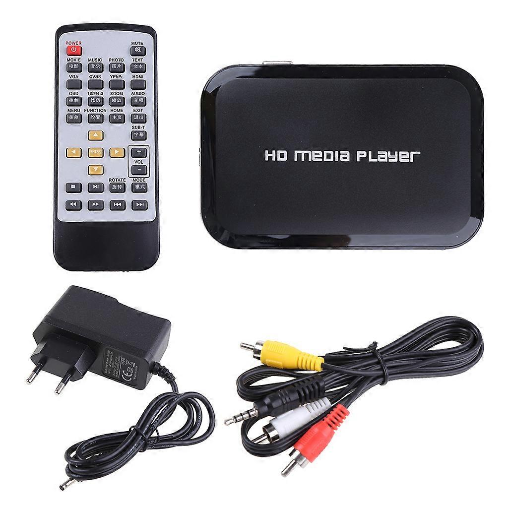 USB External HDD Player With SD for MMC U Disk Support MKV AVI Media IR Play