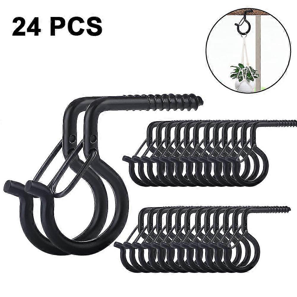 24 Pcs Screw In Hooks Outdoor String Lights Safety Screw Hook