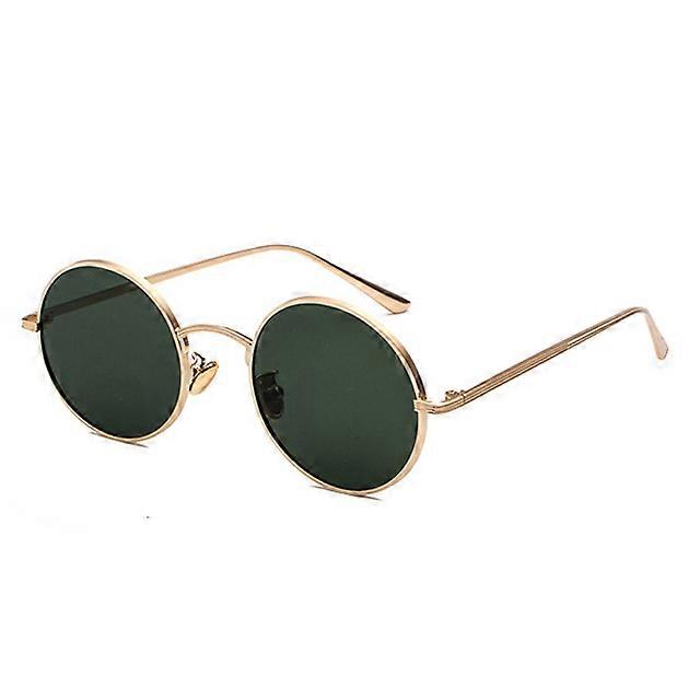 Round Sunglasses Summer Sunglasses Men Dark Black Plastic Frame