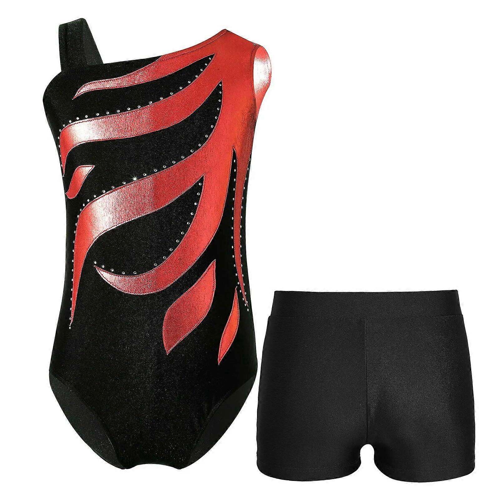 أطفال بنات بلا أكمام رقص الباليه الزي الجمباز الإيقاعي ليوتار لامعة ملابس الرقص التزلج على الجليد بدلة اليوغا بذلة