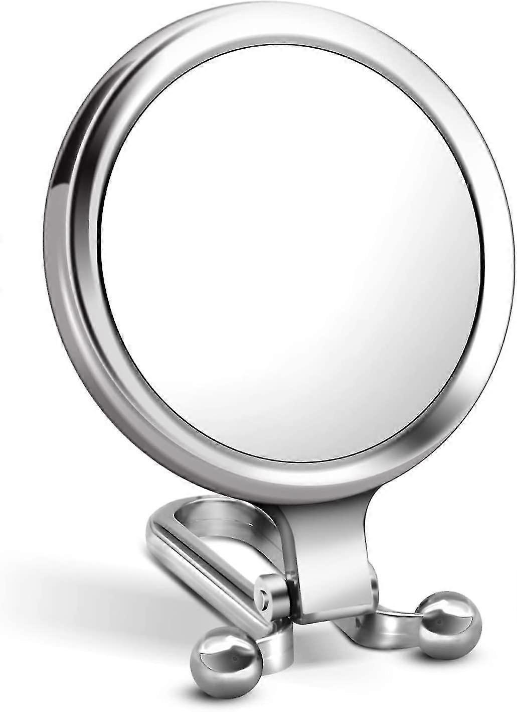 Handspiegel, doppelseitiger Handspiegel, 1x / 10x Vergrößerung faltbarer Make-up-Spiegel Vergrößerung und verstellbarer Griff / Ständer, tragbare kleine Reise Mak