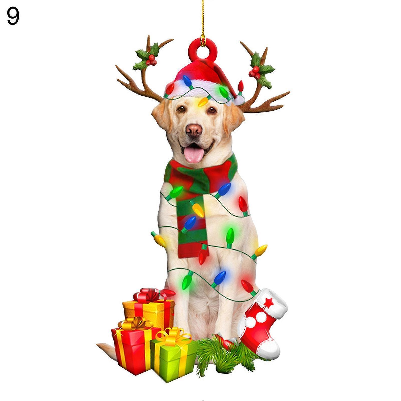 Creative Dog Pattern Hanging Decor Adorable Delicate Wood Hanging Widget for Home JIKAIX