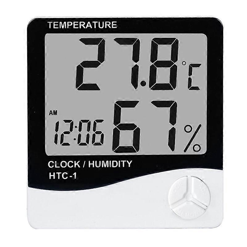 Temperature Gauge Easy to Control Multifunction White Incubators Reptile Temperature Meter for Office