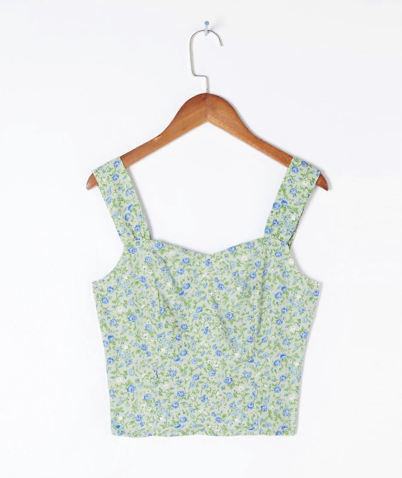 Women's Flower Print Slim-Fit