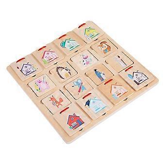 Animal Block Puzzles Wooden Montessori 3D Toddler Jigsaw Toy Educational Toys