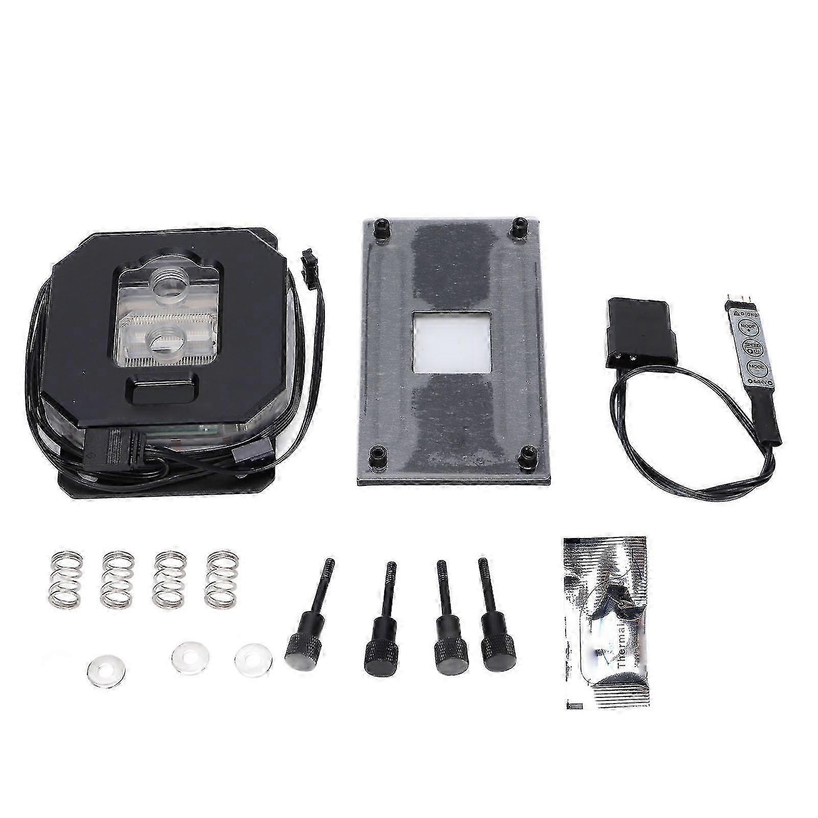 CPU Water Cooler Integrated Digital Temperature Display Screen Strong Durable Computer Cooling ToolBlack-YM