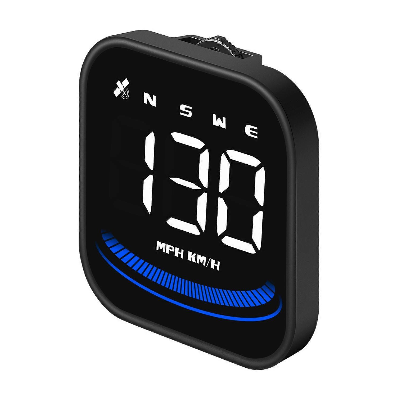 Type A G4 Car HUD Digital Speedometer Over-speed Fatigue Driving Alarm GPS Compass Head-up Display