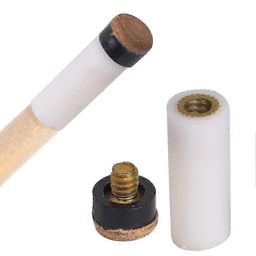 Billiard Cue Tips, 10 Pcs Pool Billiard Cues Tips Replacement with Pool Cue Stick Ferrules, Screw on Billiard Cue Tip for Snooker (10mm)