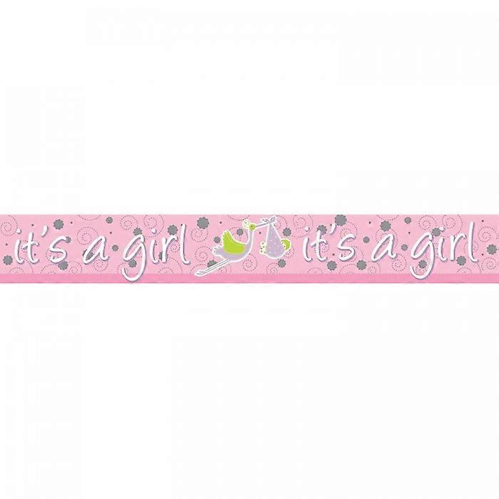 Amscan It's A Girl Holographic Banner