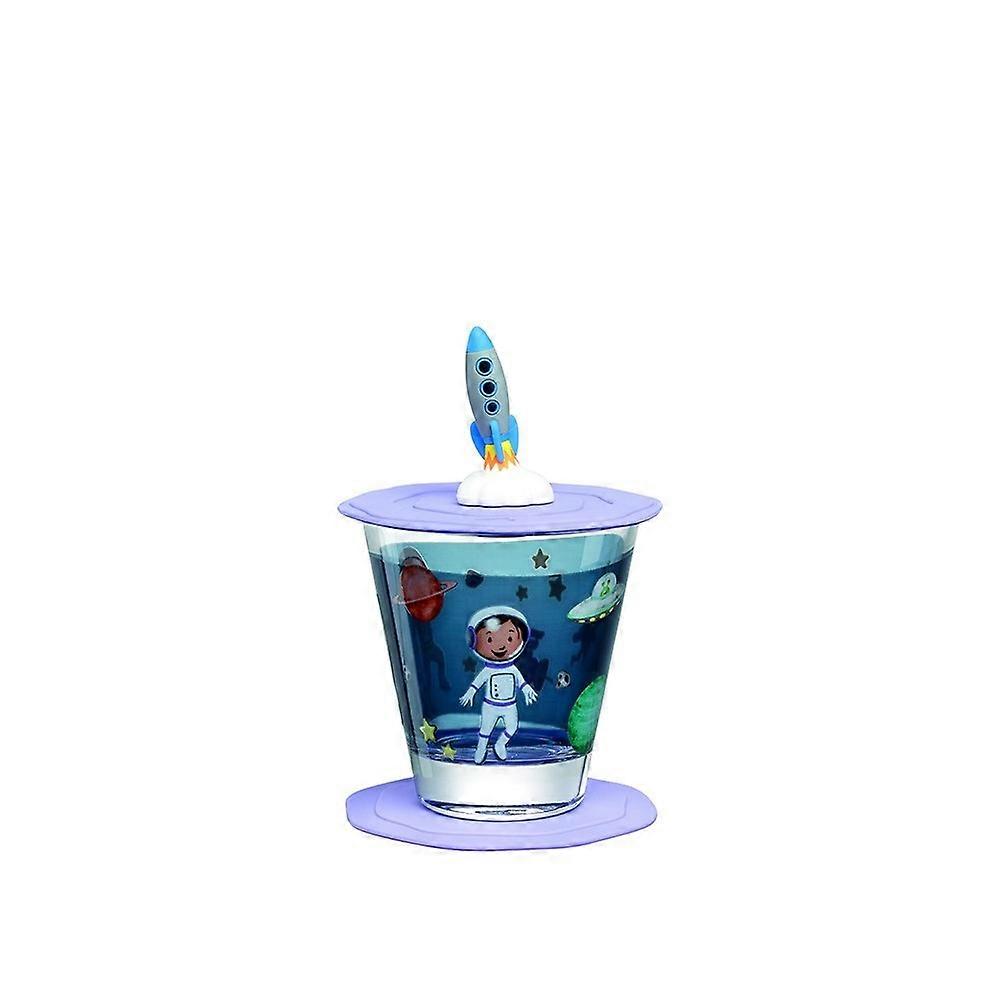  Leonardo glass with lid and saucer 215ml Bambini Avventura L023674