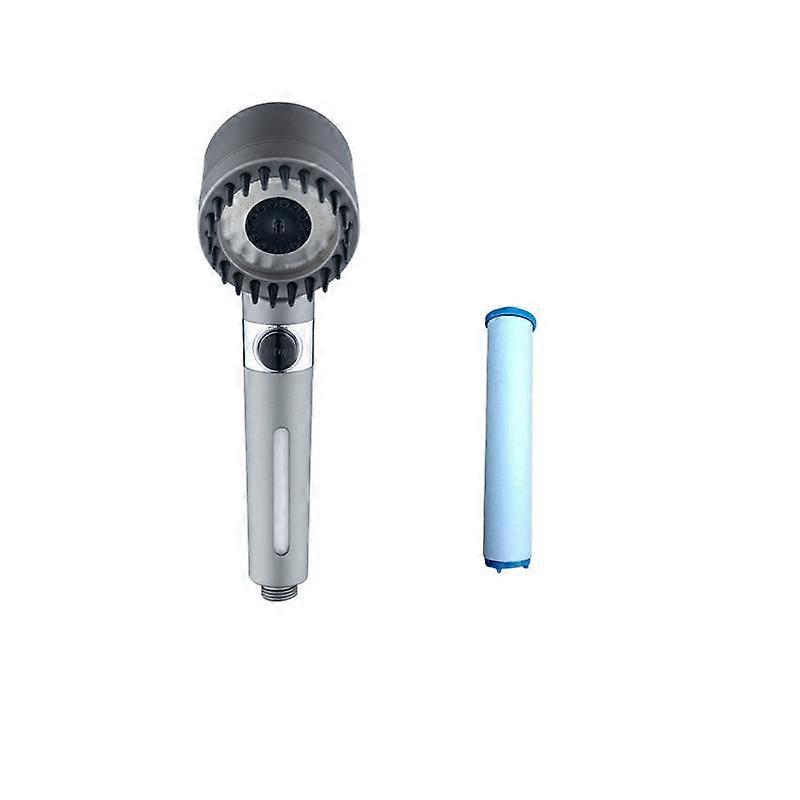 3 Modes Adjustable Powerful Booster Water-saving Spray Shower Nozzle Bathroom Shower Filter SPA Shower Replaceable Filters ON/OFF Button Shower Head